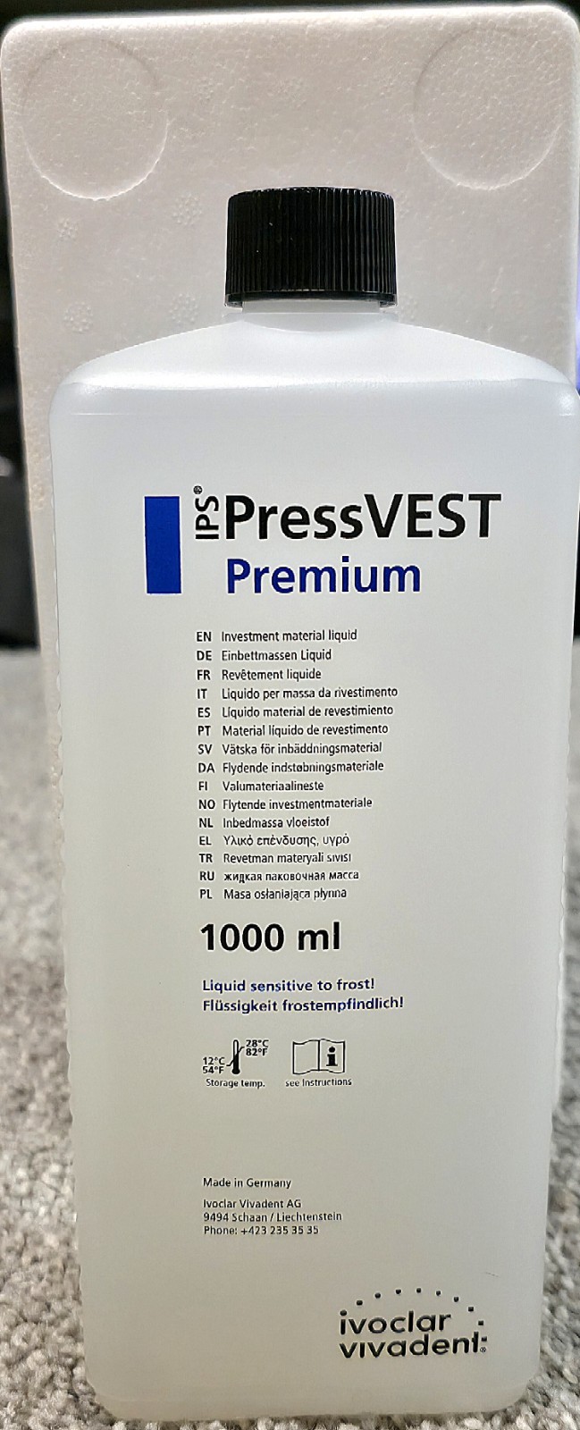 PressVest Premium Investment Liquid 1000 ml. #68558 Exp: 4-14-2027, Lot of 5