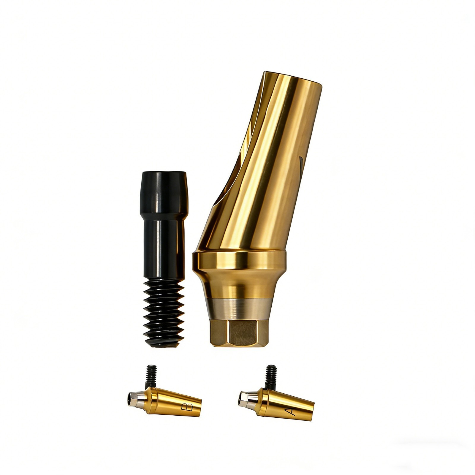 US Dental Titanium Hex A/B 17° Angled Abutment for Hiossen ET Mini Regular Plat
