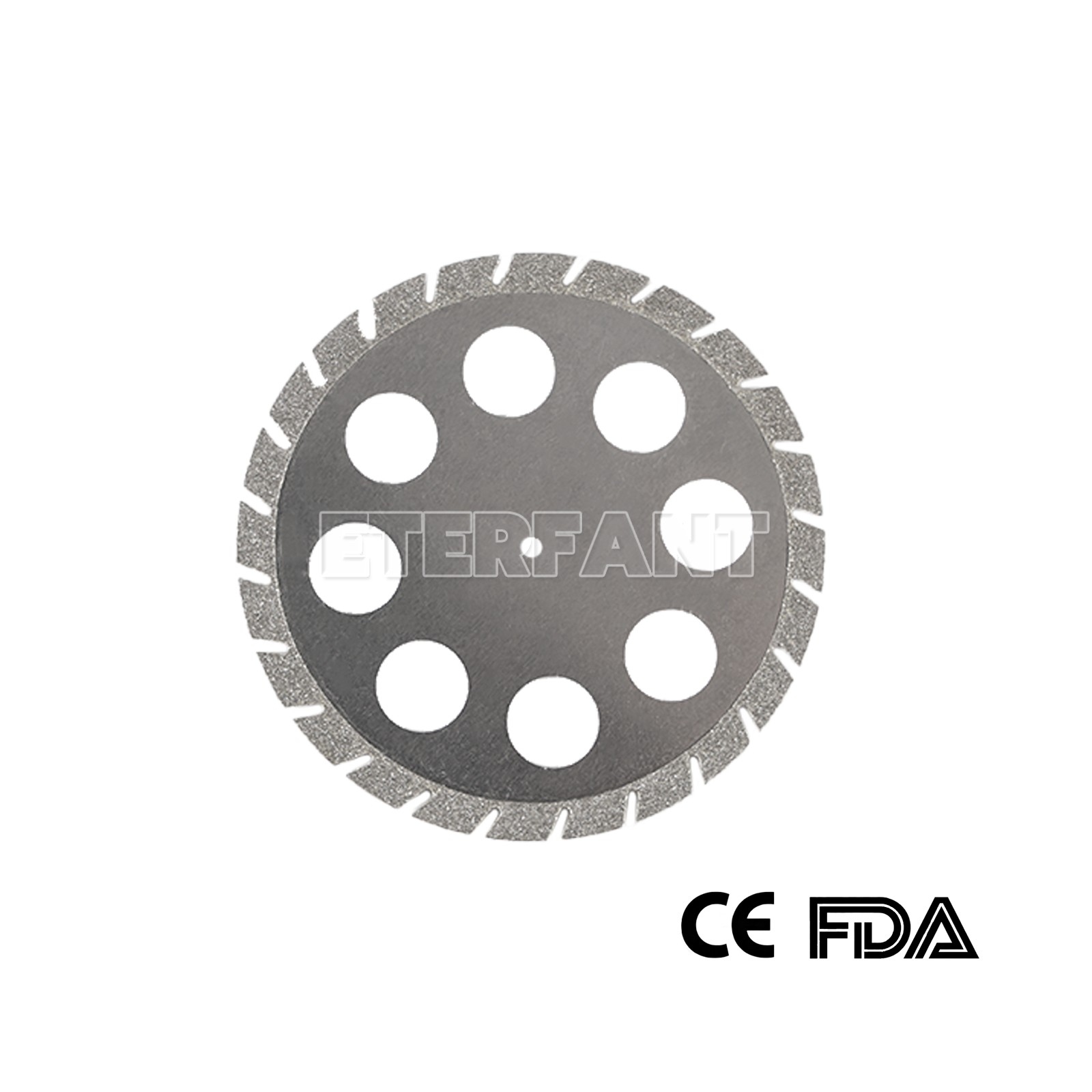 5pcs Dental Lab Diamond Cutting Disc Double Sided 45mm*0.3mm Crown Plaster Disc