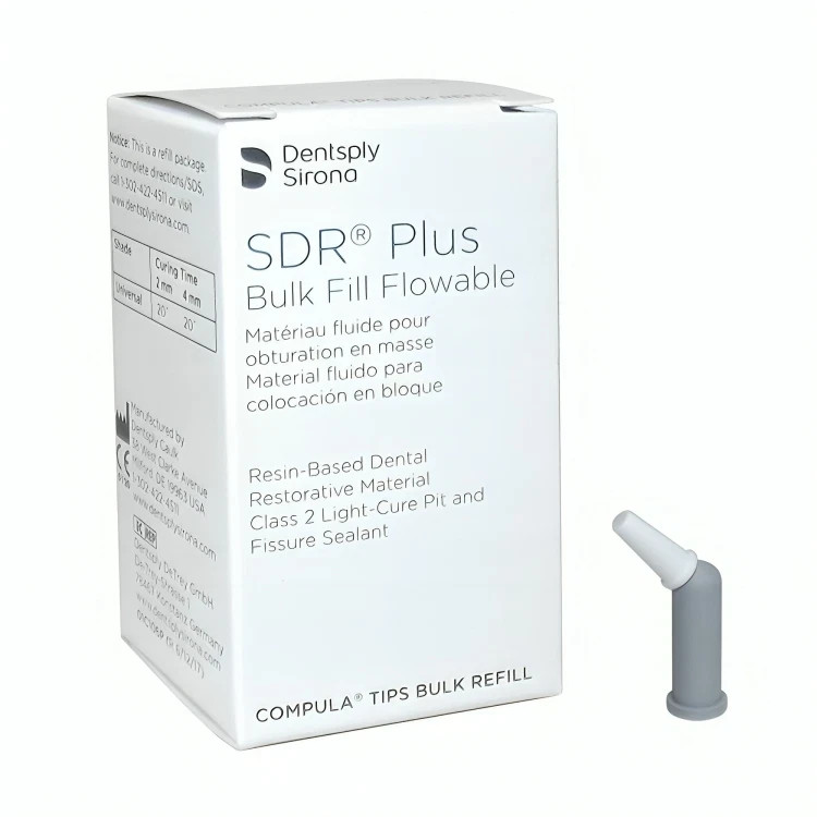 Dentsply SDR Posterior Bulk Fill Flowable Base 15 Compula Tips Shade A2