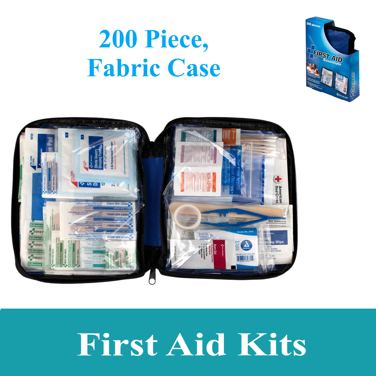 First Aid Kit Emergency Bag Home Car Outdoor, All Purpose, Portable Up to 312 Pc