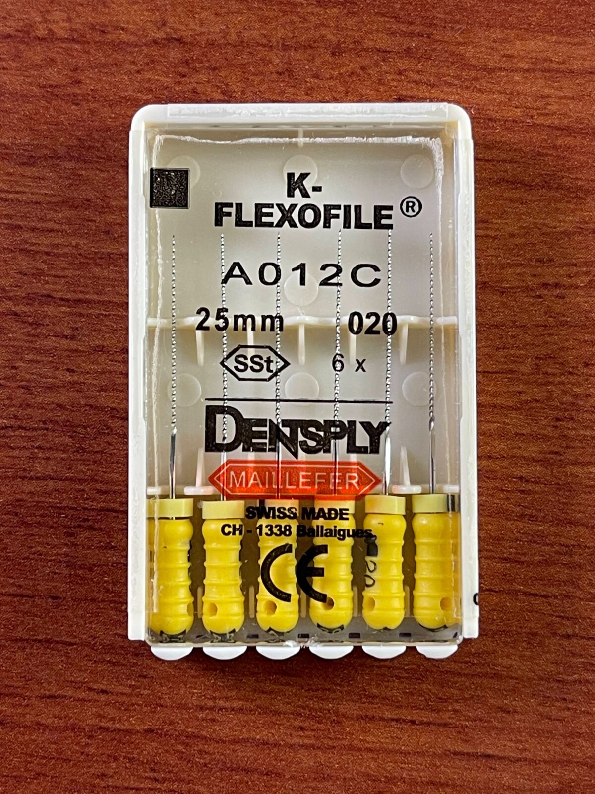 Dentsply Maillefer K-Flexo SS file Endodontic 21,25,31mm 1800 files/pk (300 Box)