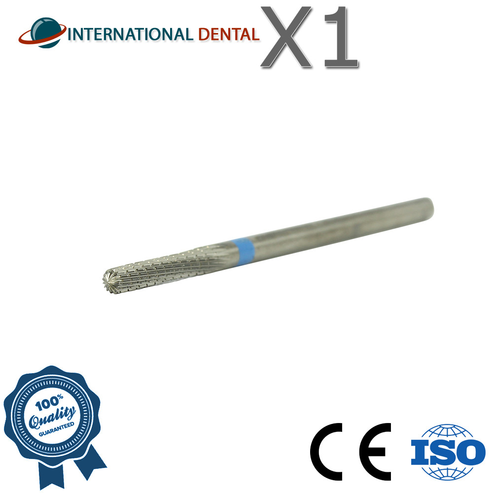 Dental Nail Lab Straight Cut Grinding Carbide Fraser Bur Medium Coarse Grit Ø2.3