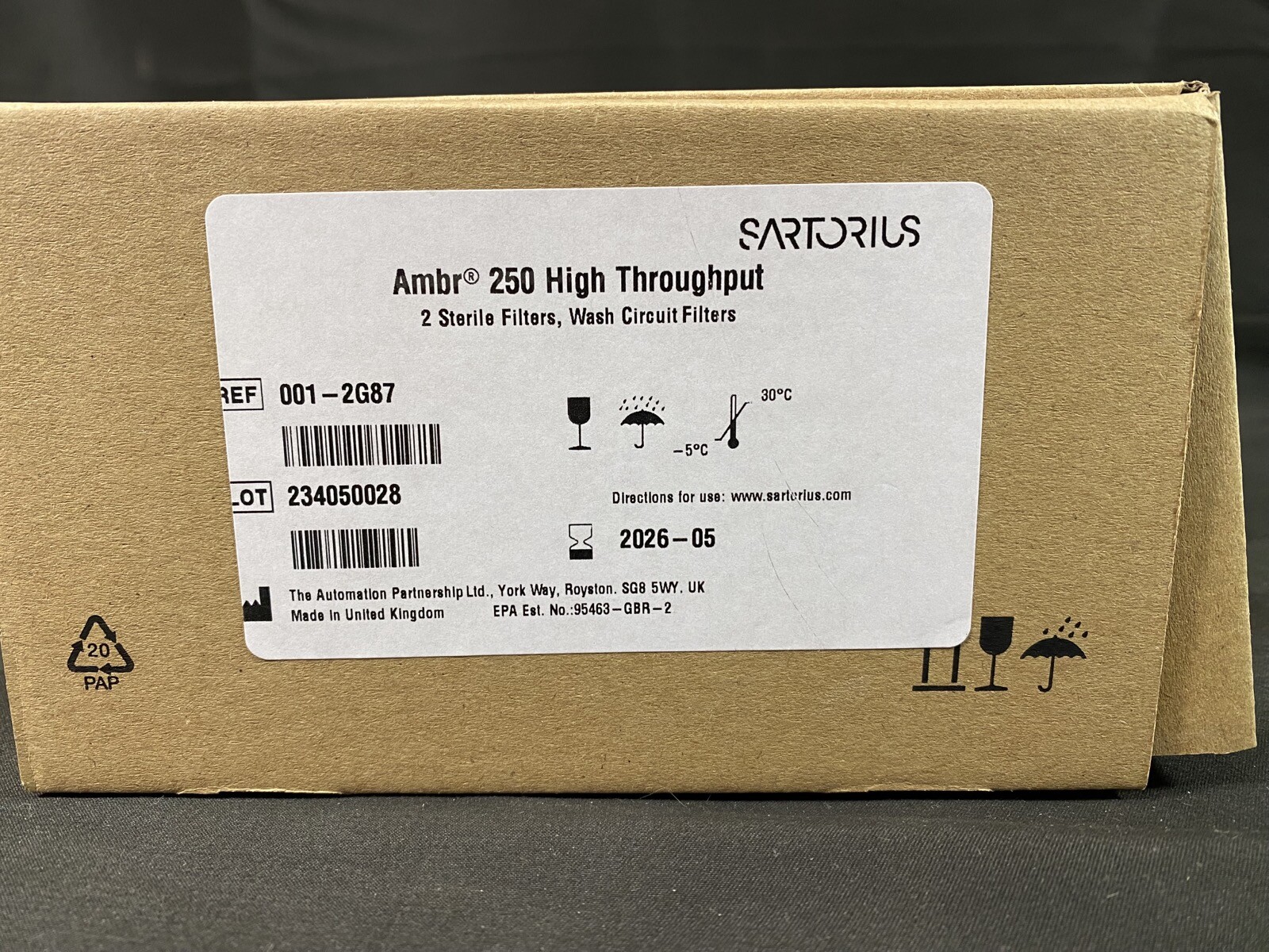 SARTORIUS Ambr 250 High Throughput Wash Circuit Filters 001-2G87 (2/pk)