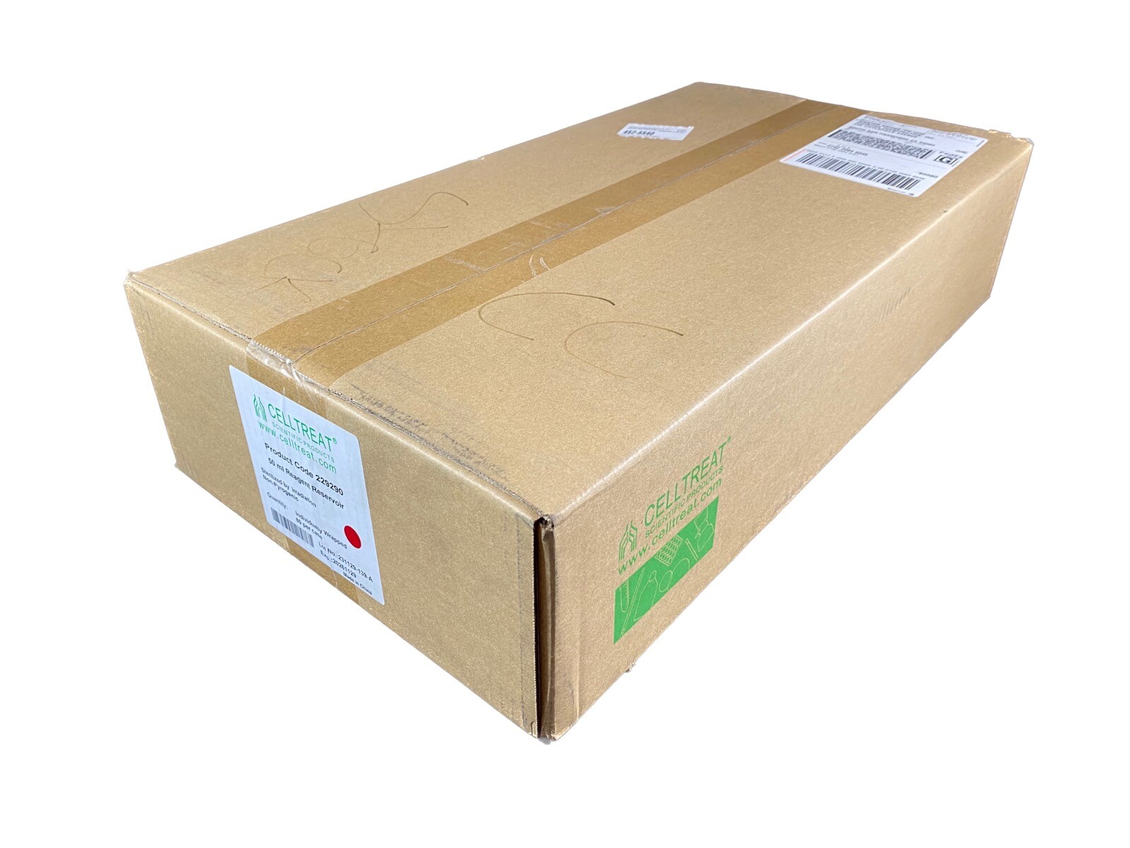 CELLTREAT 50mL Polystyrene Ind Wrapped Sterile Reagent Reservoir 229290 (80/Cs)