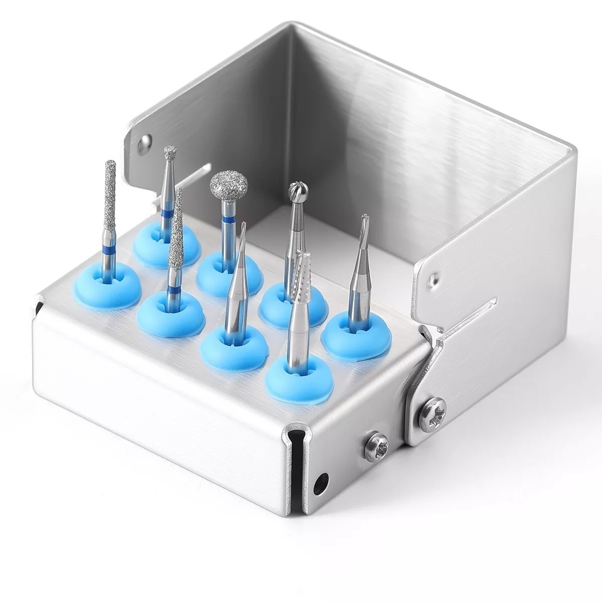 6/8/12/30 Holes Dental Implant Drills Bur Holder Disinfection Box Block