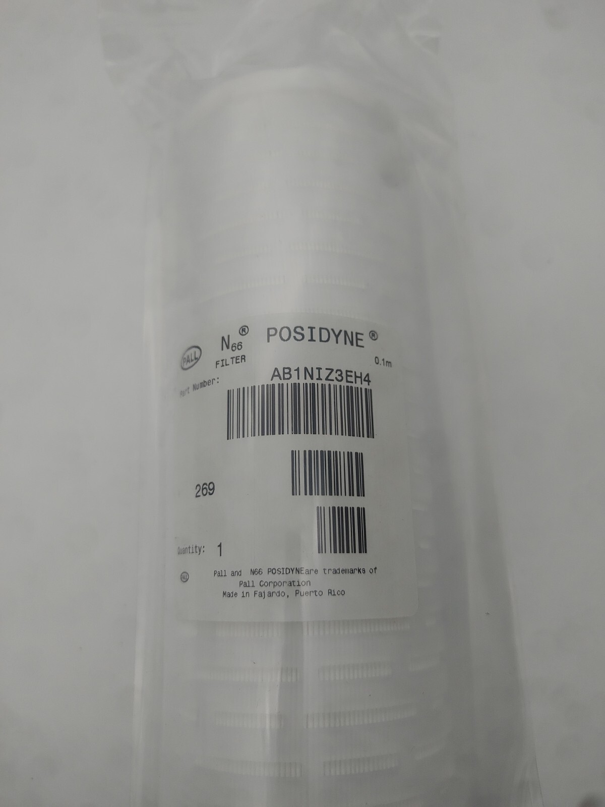 PALL N66 Posidyne 0.1m AB1NIZ3H4 Filter Element 269