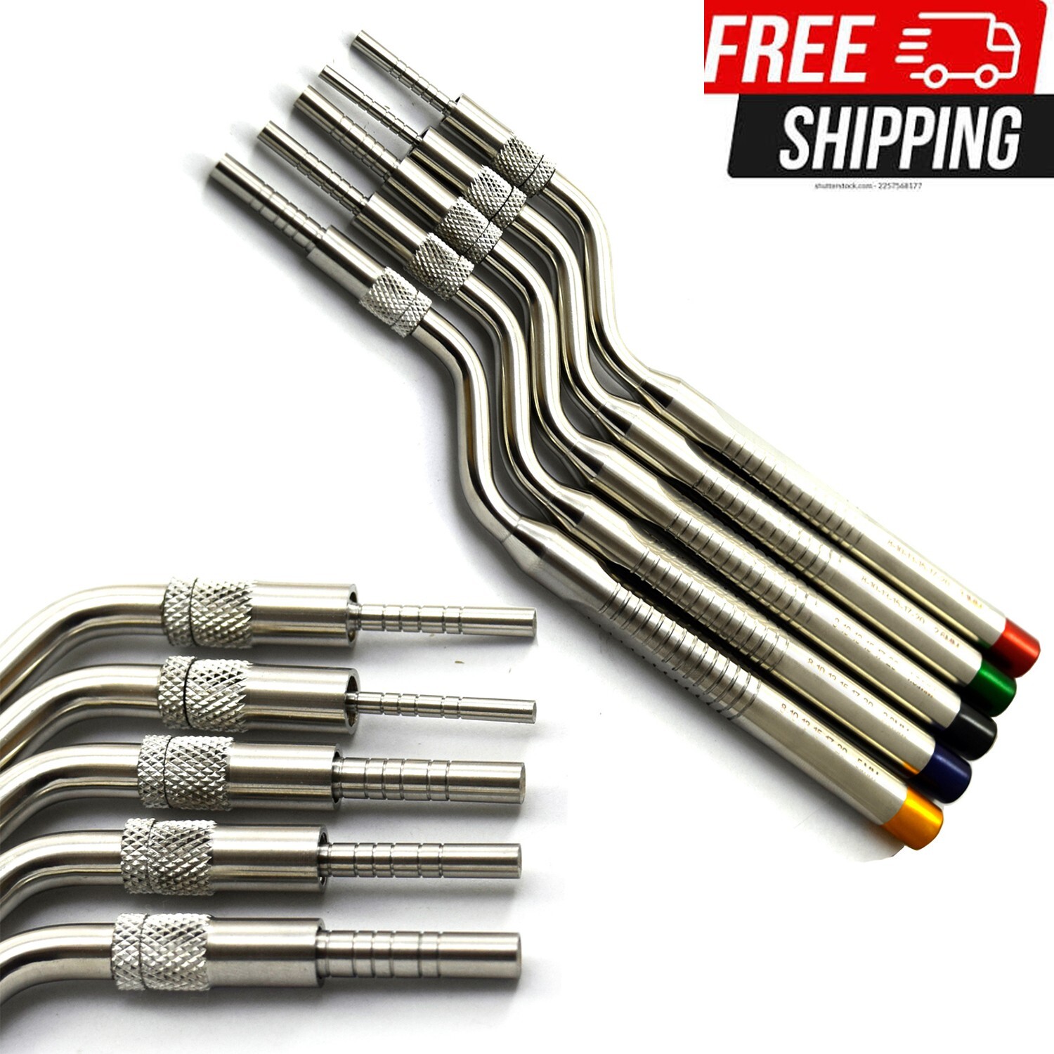 Dental Sinus LIFT Implant Osteotome Curved 5-pcs Set..