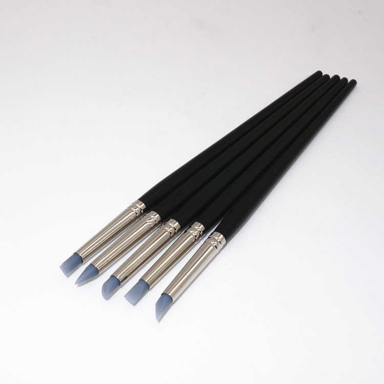 5Pcs Dental Brush Pen Adhesive Composite Resin Cement Porcelain Teeth Silicone