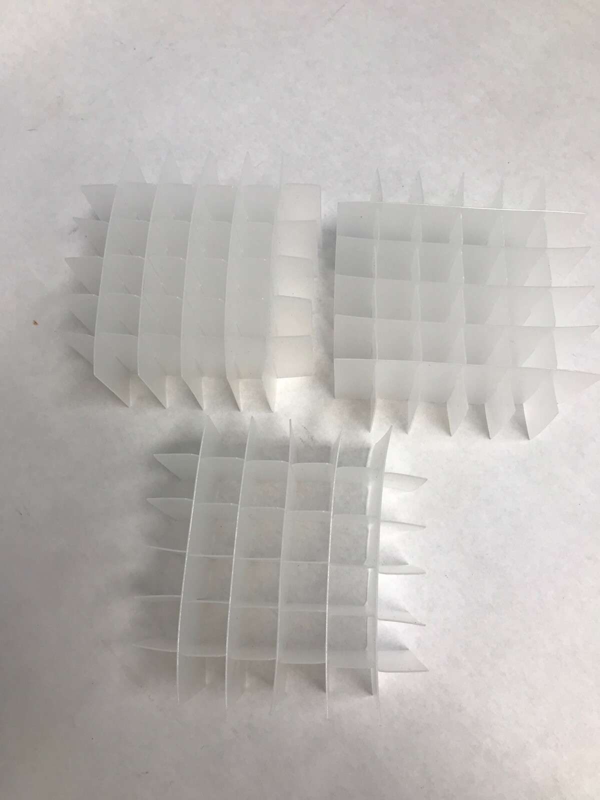 (3 Pcs) Lab Plastic 36-Grid Insert 5-1/4 x 5-1/4” for Cryogenic Tube Storage Box