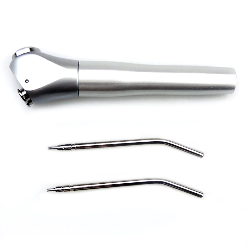 Dental Air Water Spray Gun 2 Nozzles Tips Tubes 3 Way Syringe Handpiece