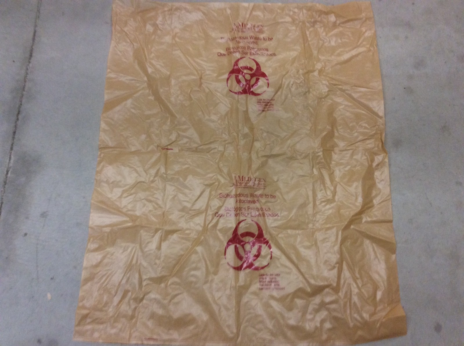 (20) Autoclavable Biohazard Waste Bags #864 ~ 44 Gallon, 38×47 Polypropylene