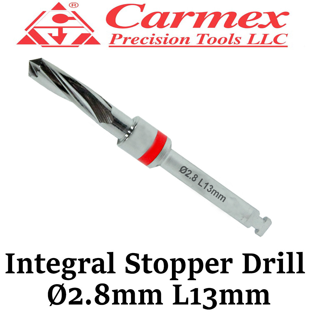 1x Carmex Dental Implant Surgical Integral Stopper Drill Irrigation Ø2.8mm