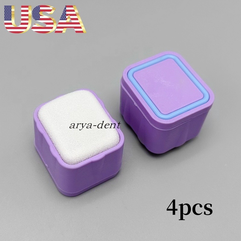 4pcs Autoclavable Dental Endo File Stand Cleaning Foam Sponge Anti-Slip Holder