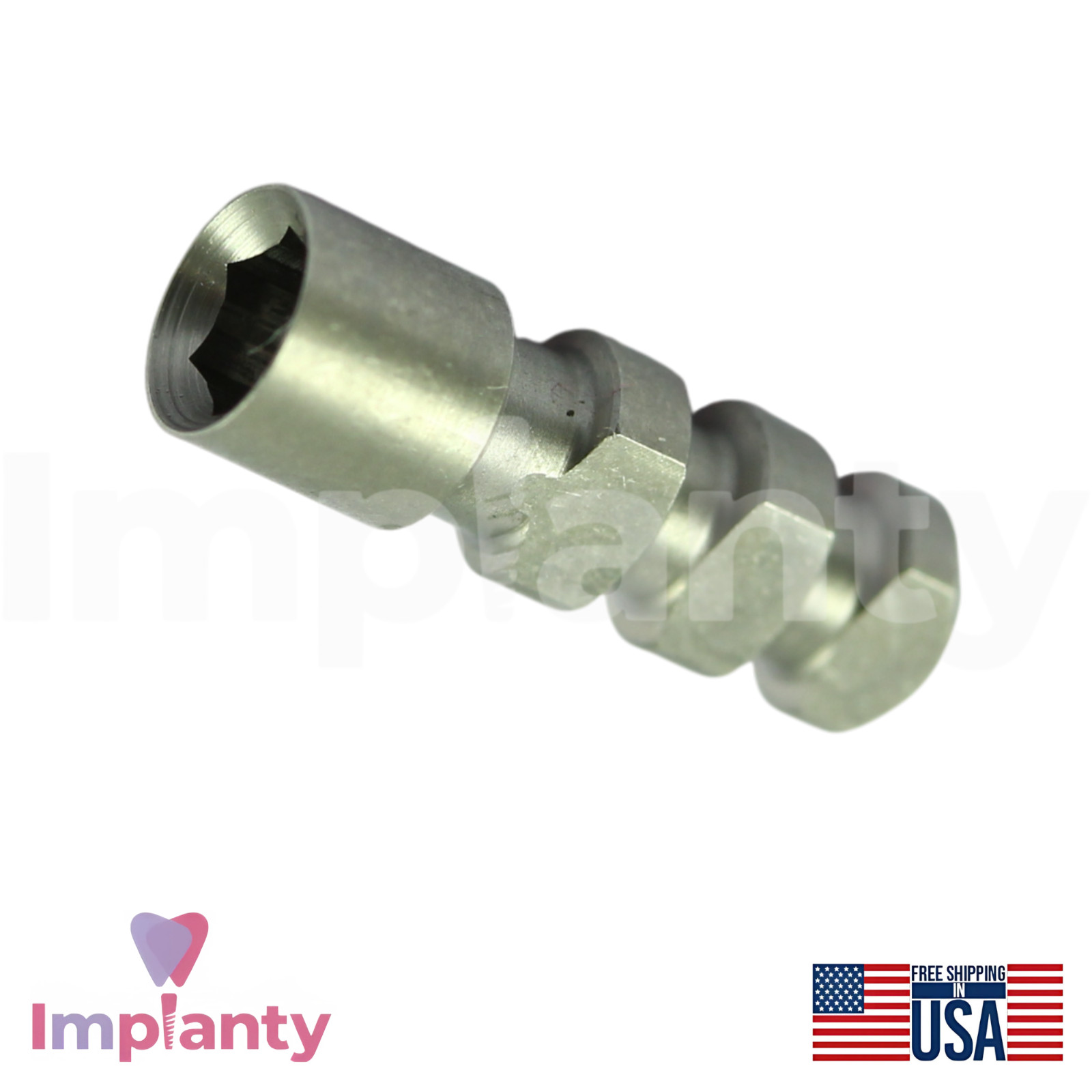 10x MIS® Seven Compatible Dental Fixture Analog Ø3.75mm Int Hex 2.45mm