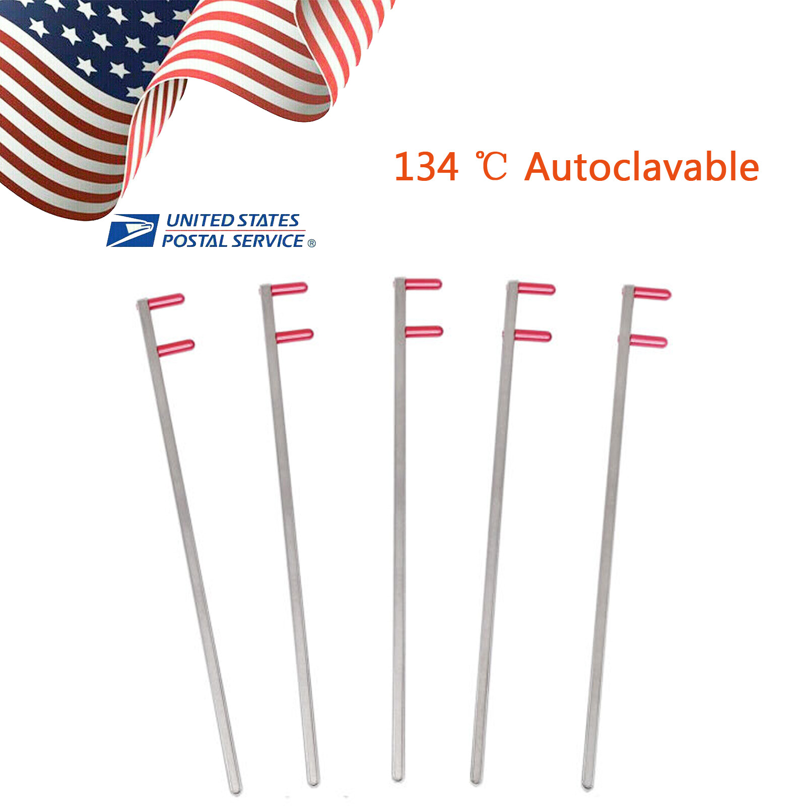 USA 1-20 Dental XCP X Ray Holder Bite Bitewing Indicator metal bar Arm Red 134 ℃