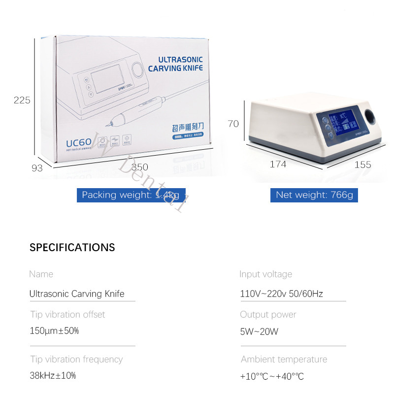Dental Lab Thermoforming Sheet Carving Machine Dental Ultrasonic Carving Knife