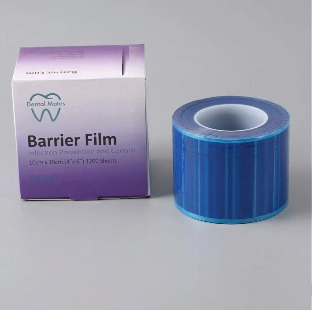 Blue Dental Barrier Film 4″x6″ | 1200 Sheets Roll