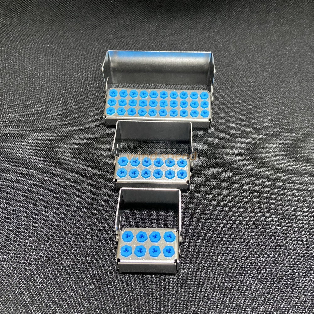 Dental Disinfection Box Implant Drill Burs Organizer Holder Block 8/12/30 Holes