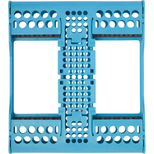 E-Z Jett Cassette 10 Place Instrument Holder, Neon Blue, Holds 10 Instruments