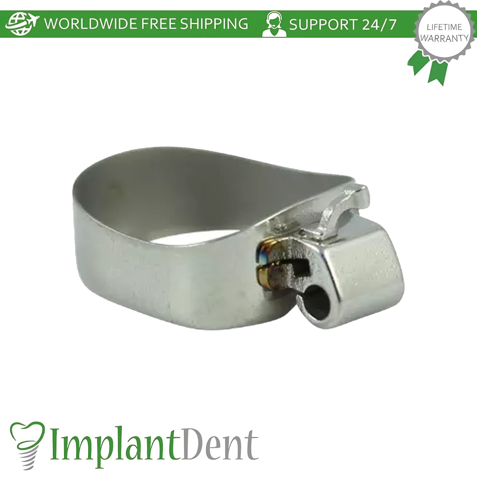 5x Dental Molar Double Tube Anatomical Upper Left Band Braces Span Ortho Lab