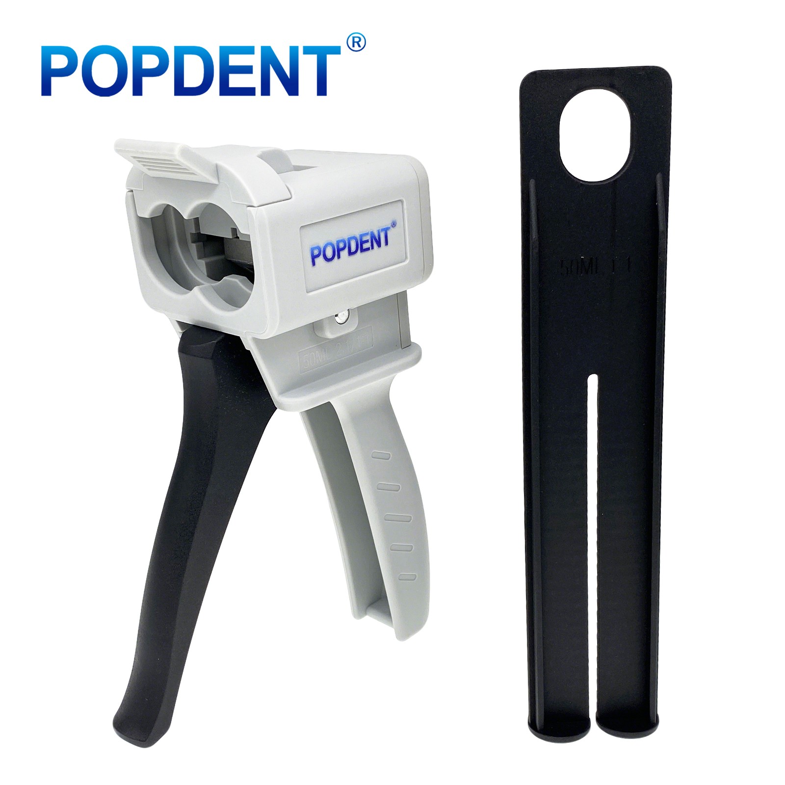 1:1/1:2 Ratio Dental Impression Mixing Dispenser Dispensing Caulking Gun 50ml