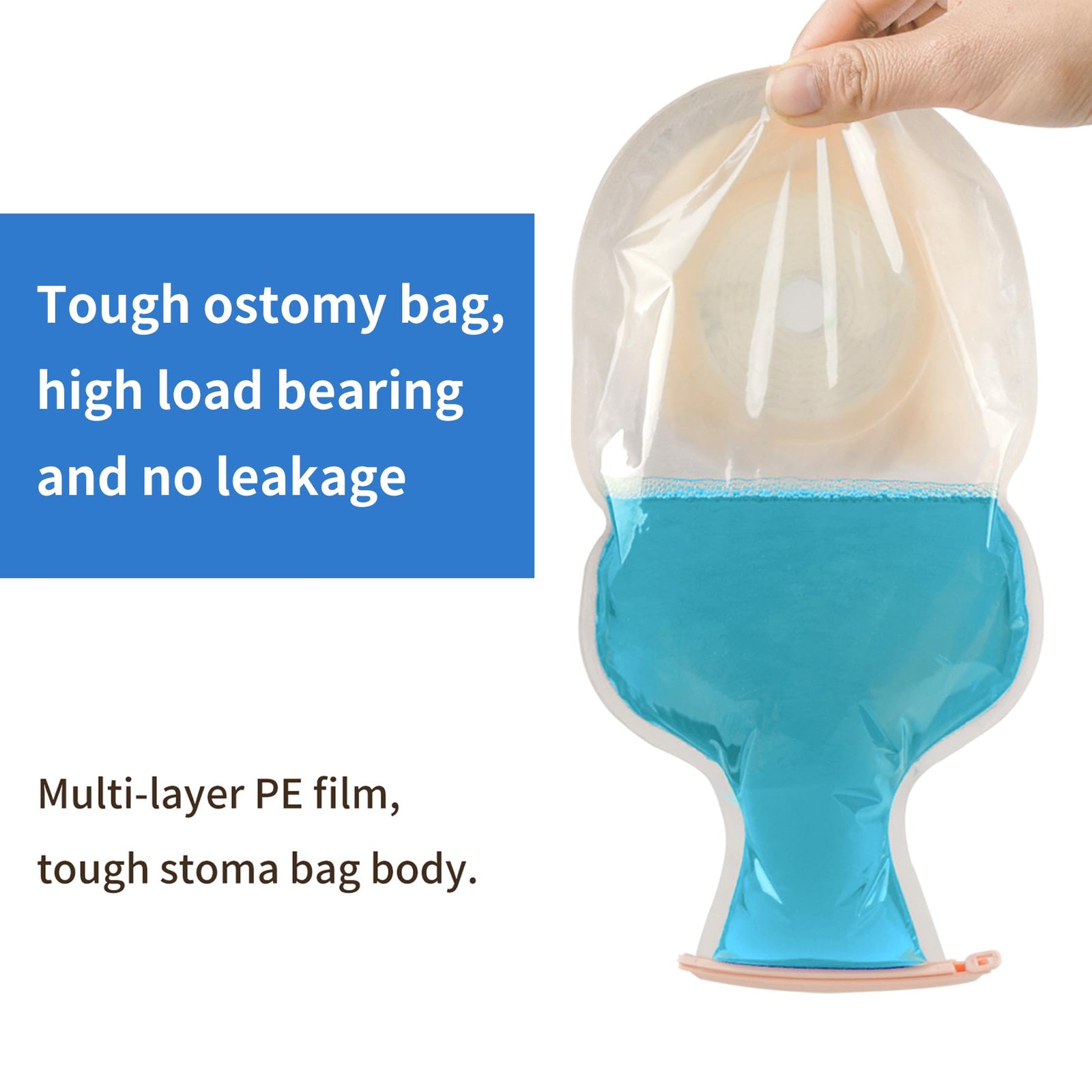10 PCS Colostomy Bags – Ostomy Supplies – One 10pcs-without Activated Carbon