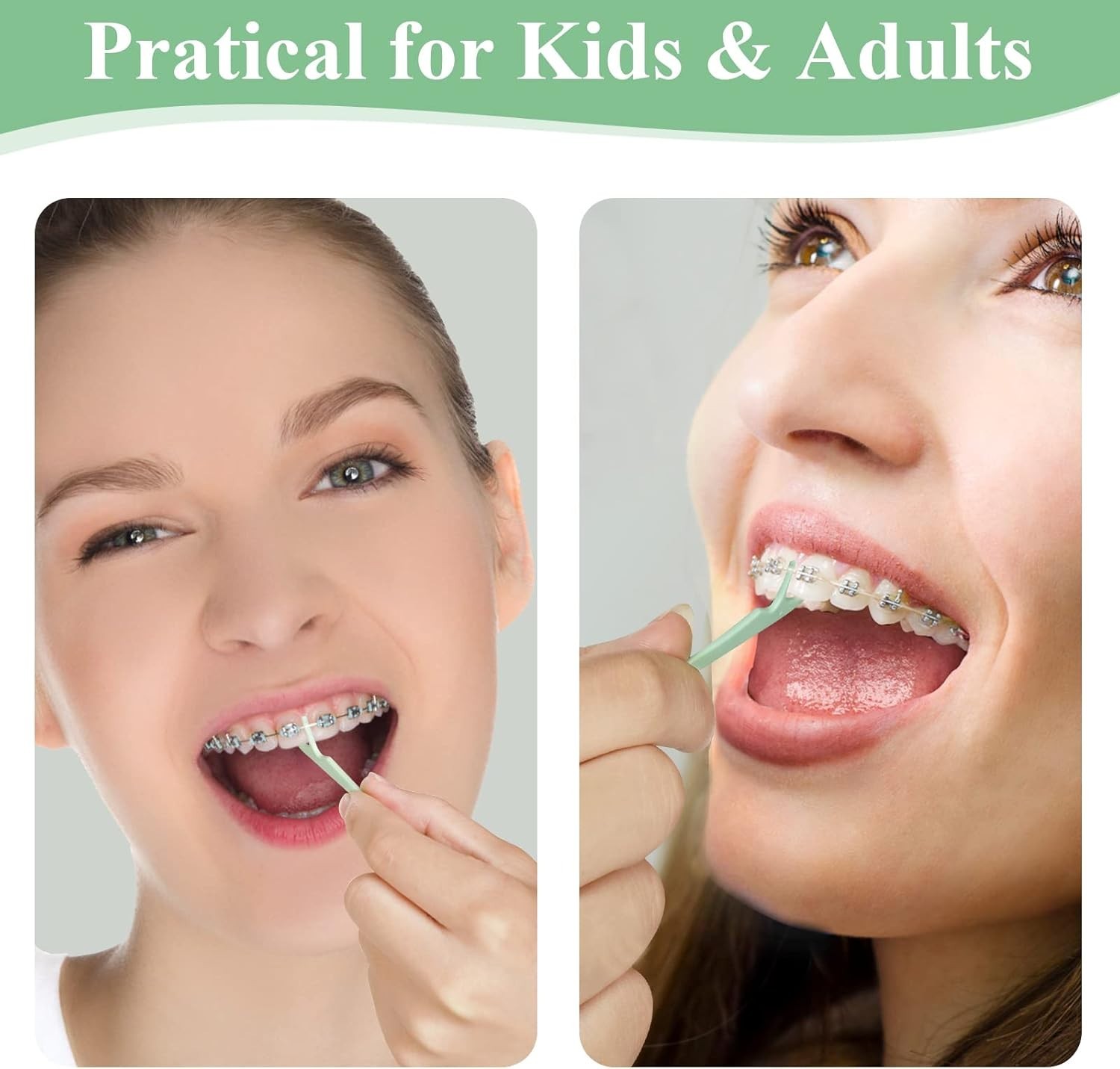 150 Hilo Dental De Ortodoncia Para Frenillos Con Dispensador De Hilo Dental, …
