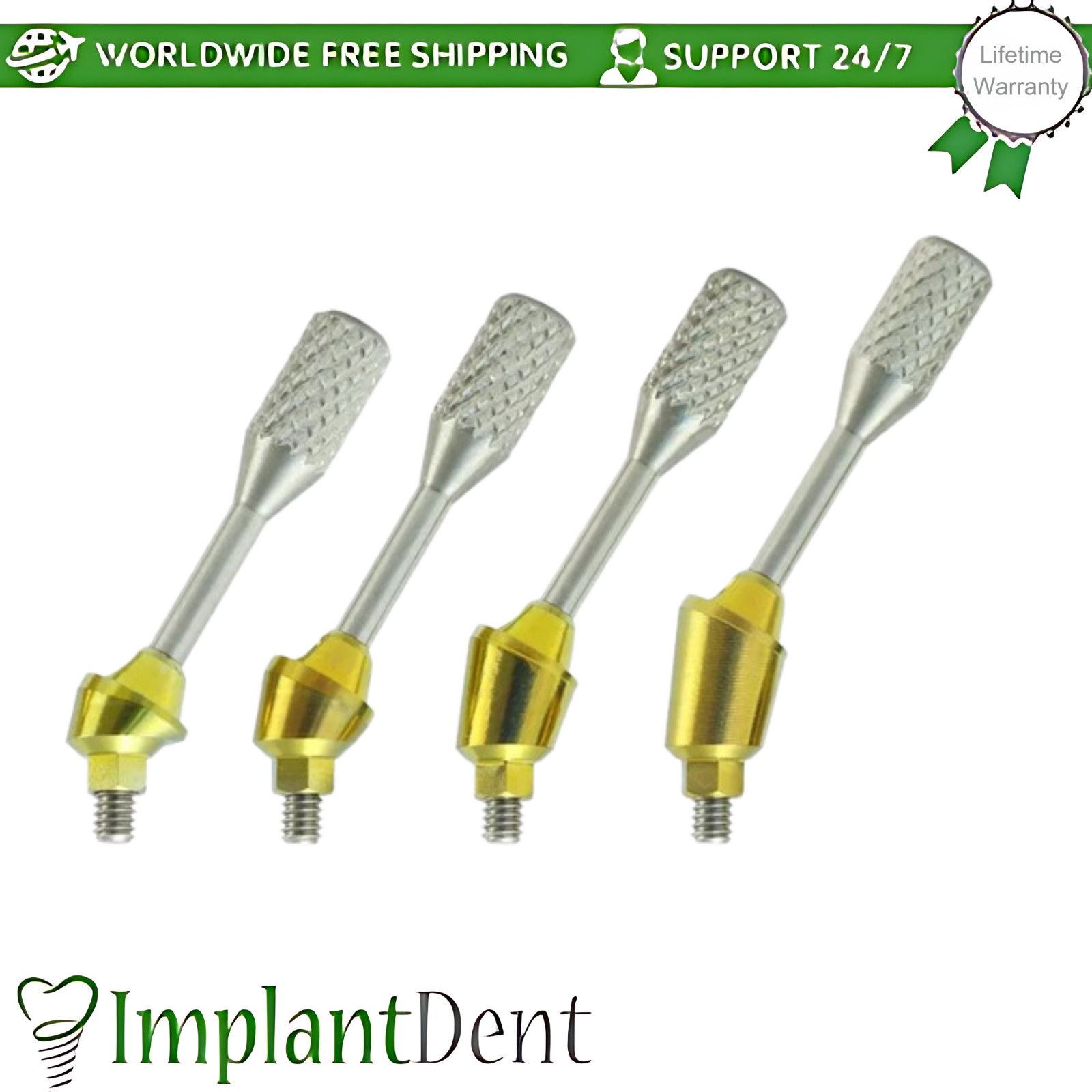 2x Dental Angulated Multi Unit 1.4mm Titanium Prosthetics 30° Int Hex 2.42mm