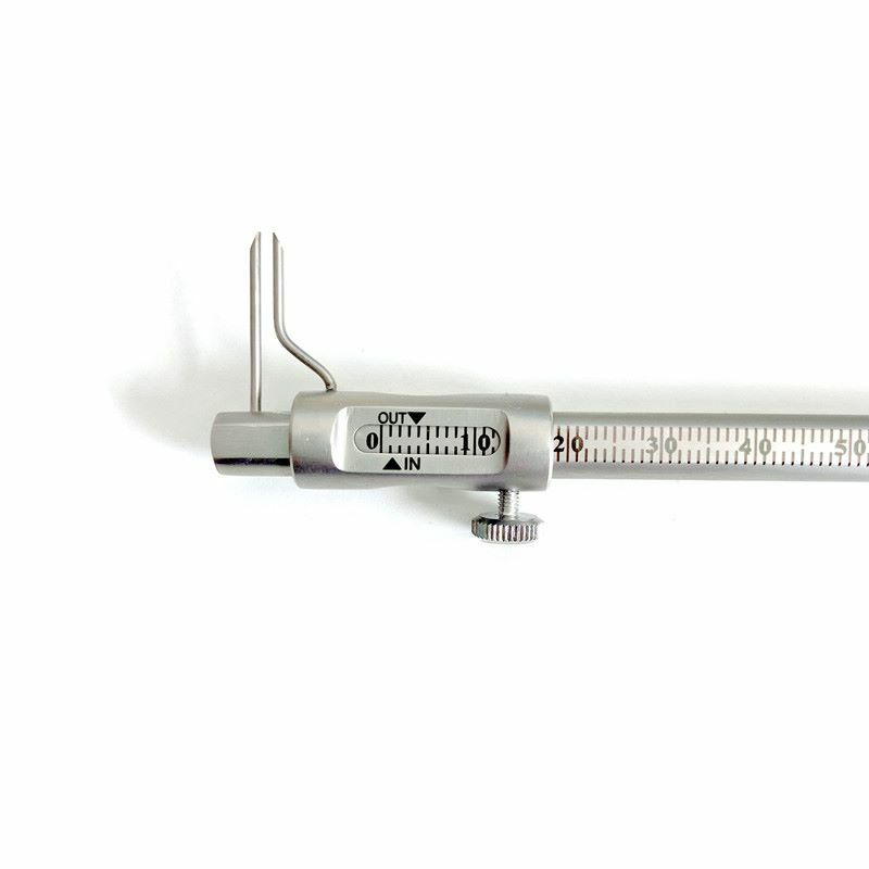 Dental Micro Measuring Edentulous Measuring Caliper Ruler 0-80 Mm Stainles Steel
