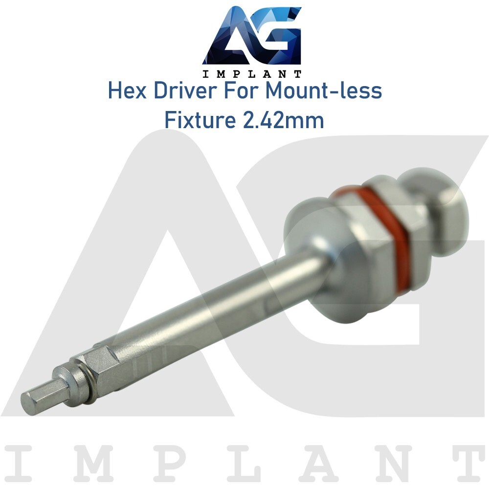 5 Dental Hex Driver For Mount-less Fixture 2.42mm L10mm / 15mm Stainless Steel