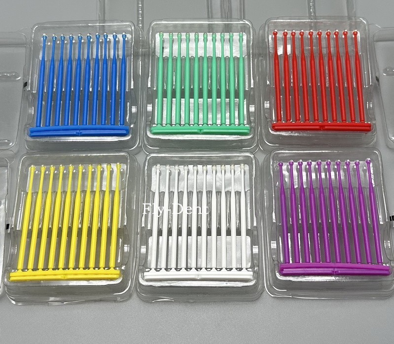 200pc Dental Bonding Stick Rod Restoration Veneer Crown Applicator Adhesive Tip