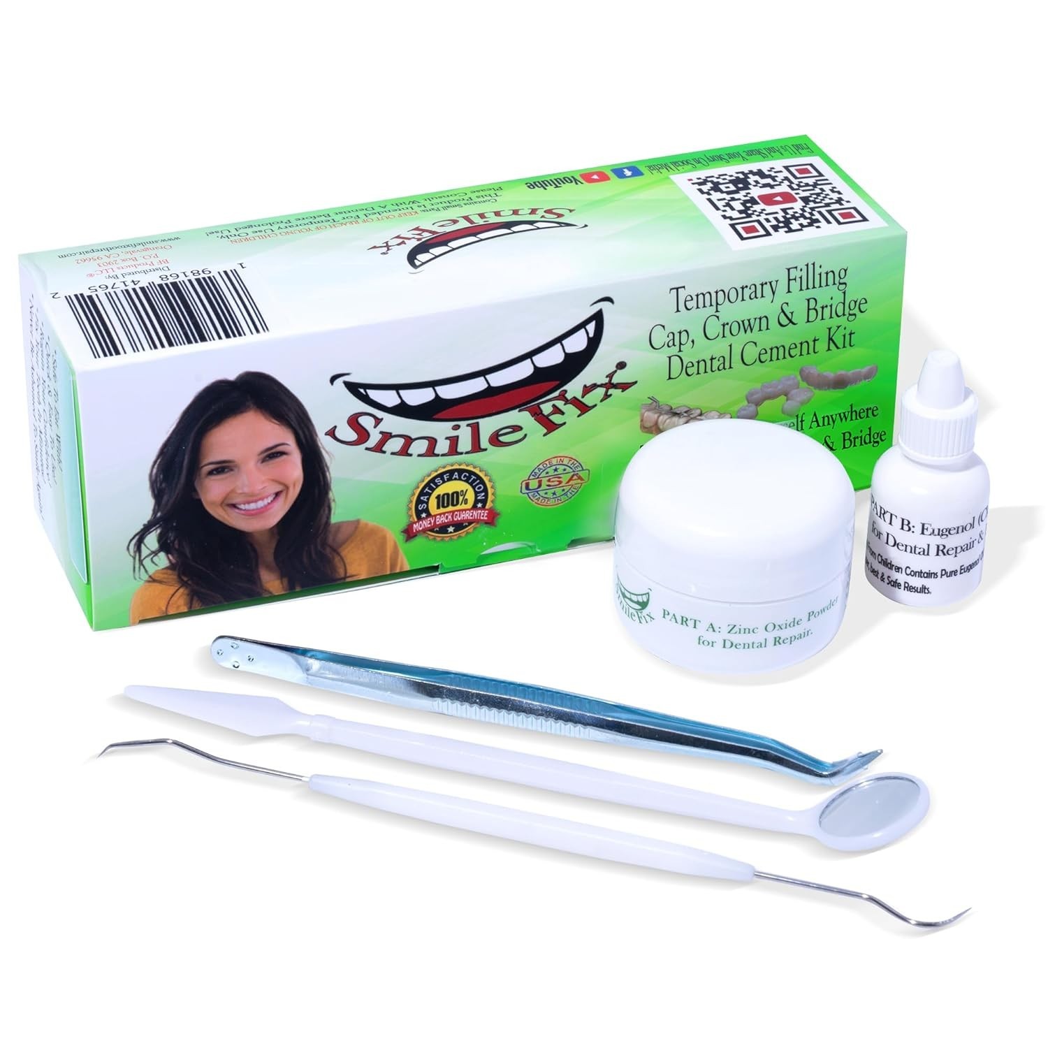 Emergency Tooth Repair Kit with Zinc Oxide: DIY Solutions for Crown & Bridge