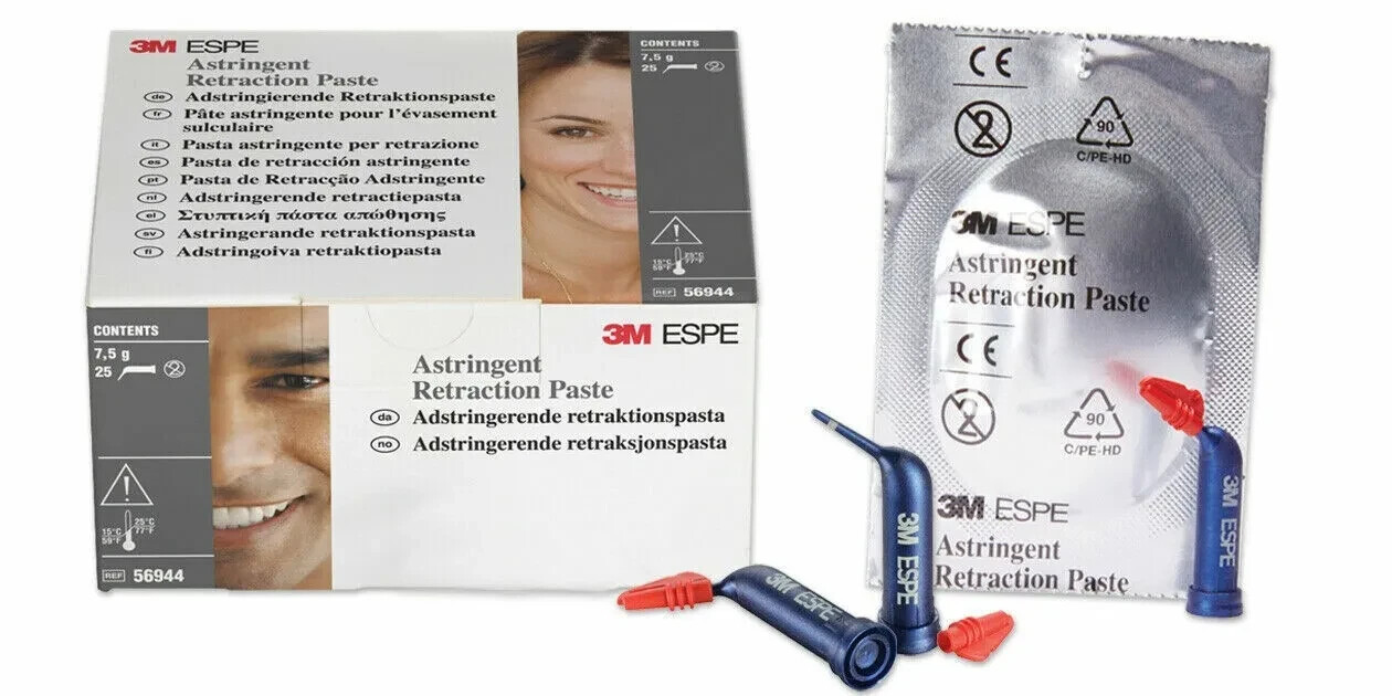 Dental 3M ESPE Astringent Gingival Retraction gel 25 Capsules Refill ‘T’