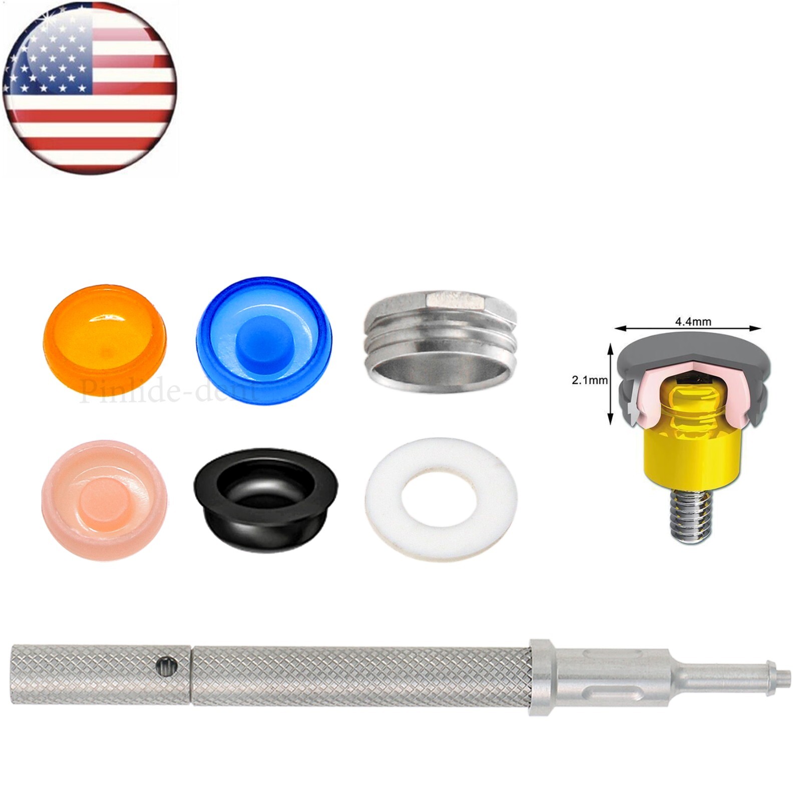US Locator Remove Core Tool Implant Retention Caps Set Insertion Extraction Tool
