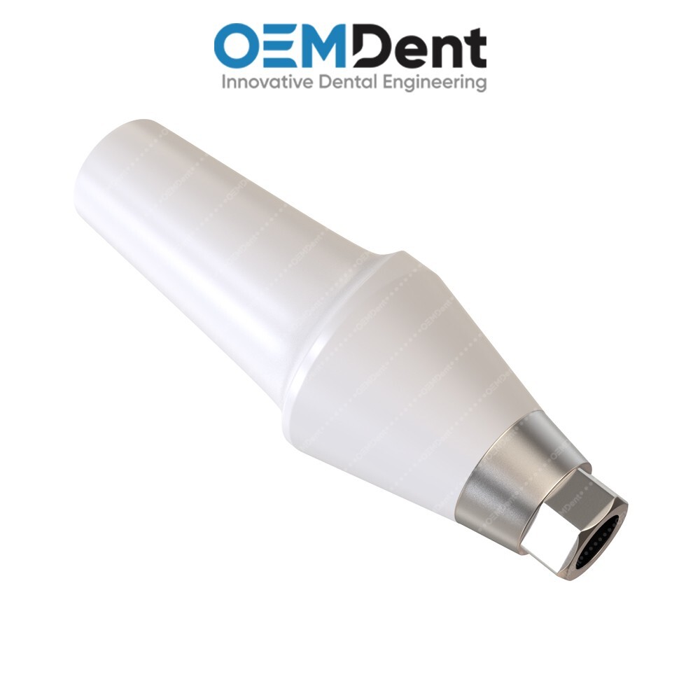 Straight Zirconia Abutment With Titanium Base Compatible NobelActive®️RP Conical