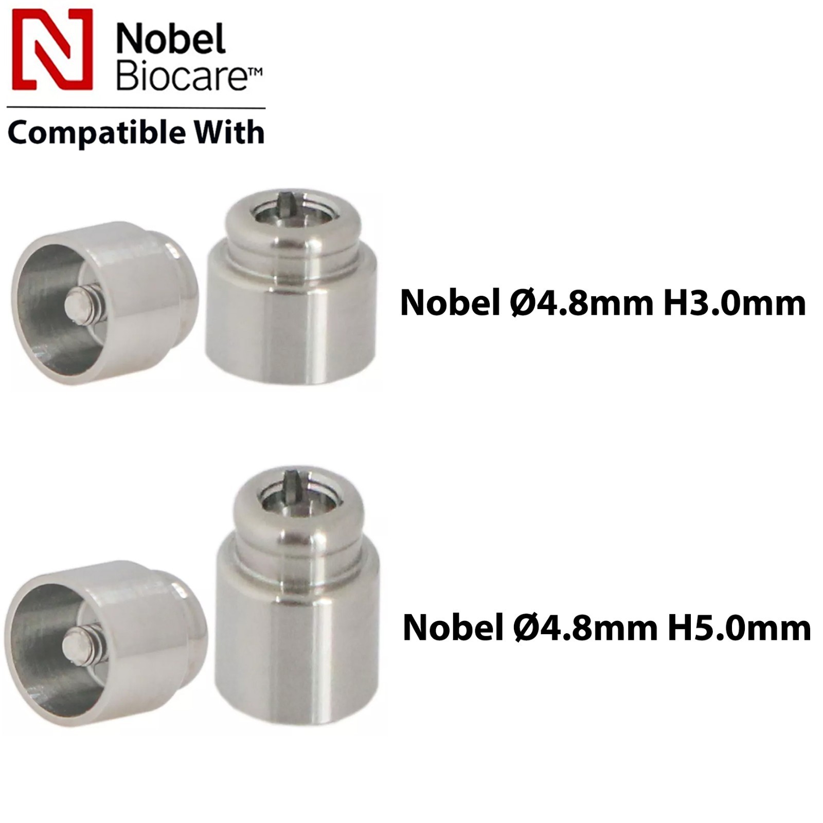 lmplant Multi-Unit ∅4.8mm Locator Abutment Fits Hiossen Osstem Nobel Active