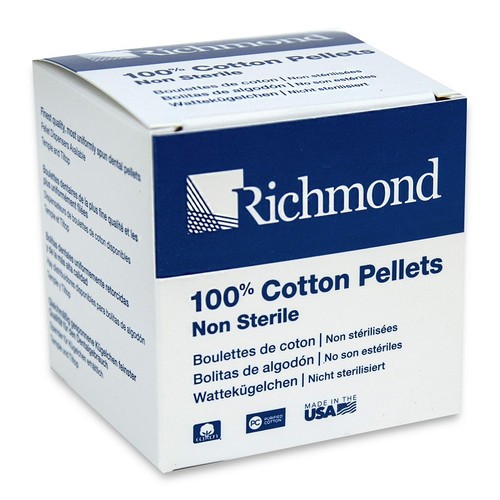Richmond Dental 100903 Tiltop Cotton Pellet Dispenser #3 Refills 5/32″ 12/Bx