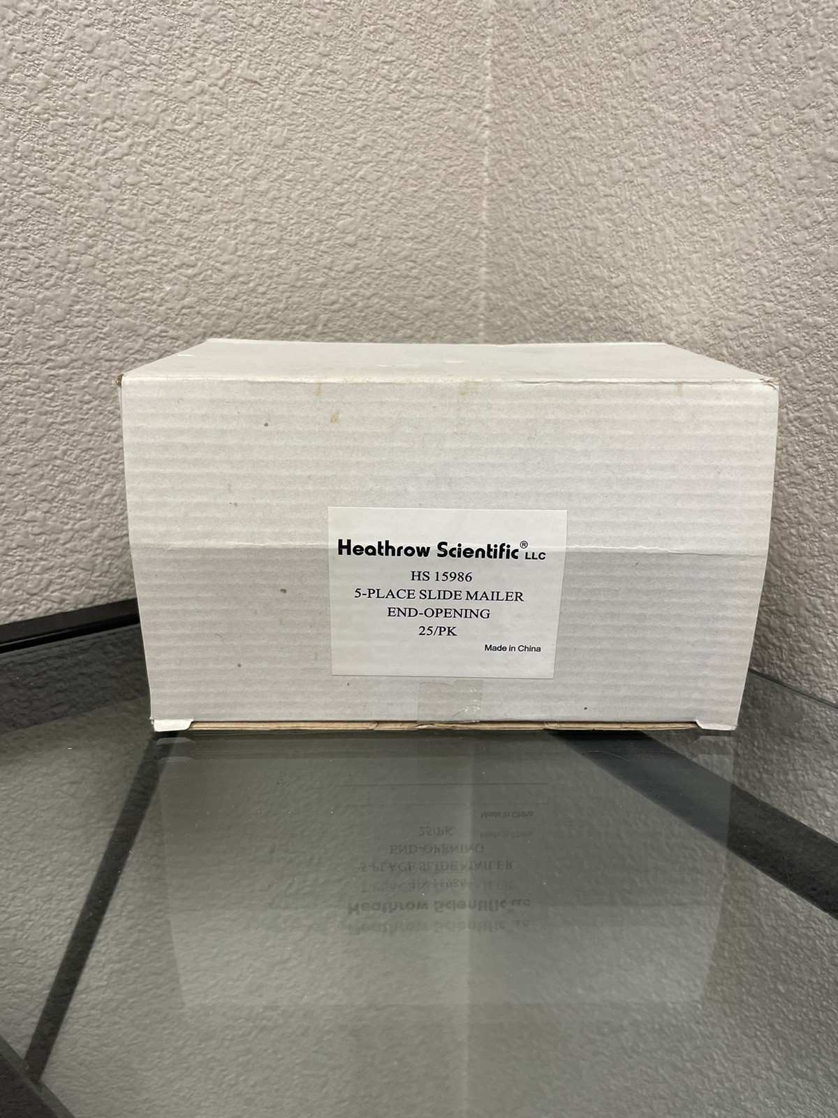 Heathrow Scientific HS15986 Clear 5 Place Slide Mailer End Opening Holders 21PK