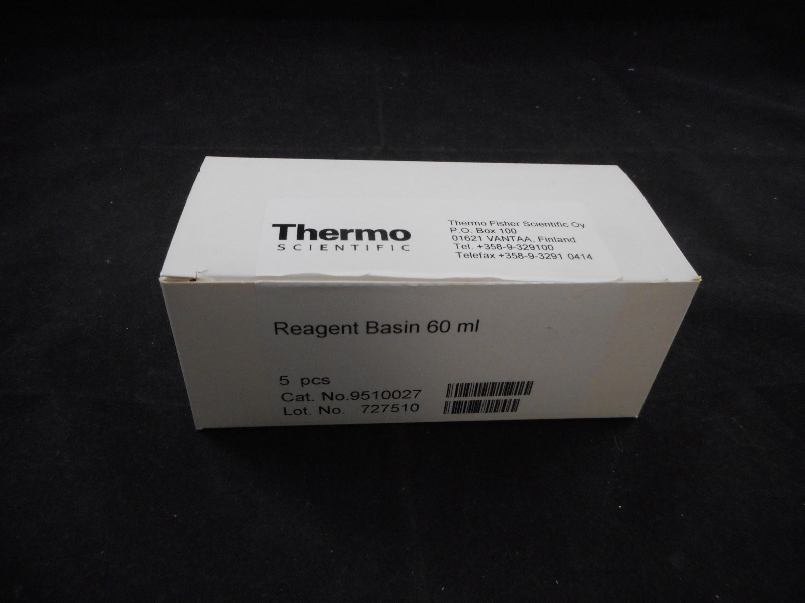 THERMO Polypropylene Disposable 60mL Reagent Basin 140mm x 48mm x 25mm 5/Pack