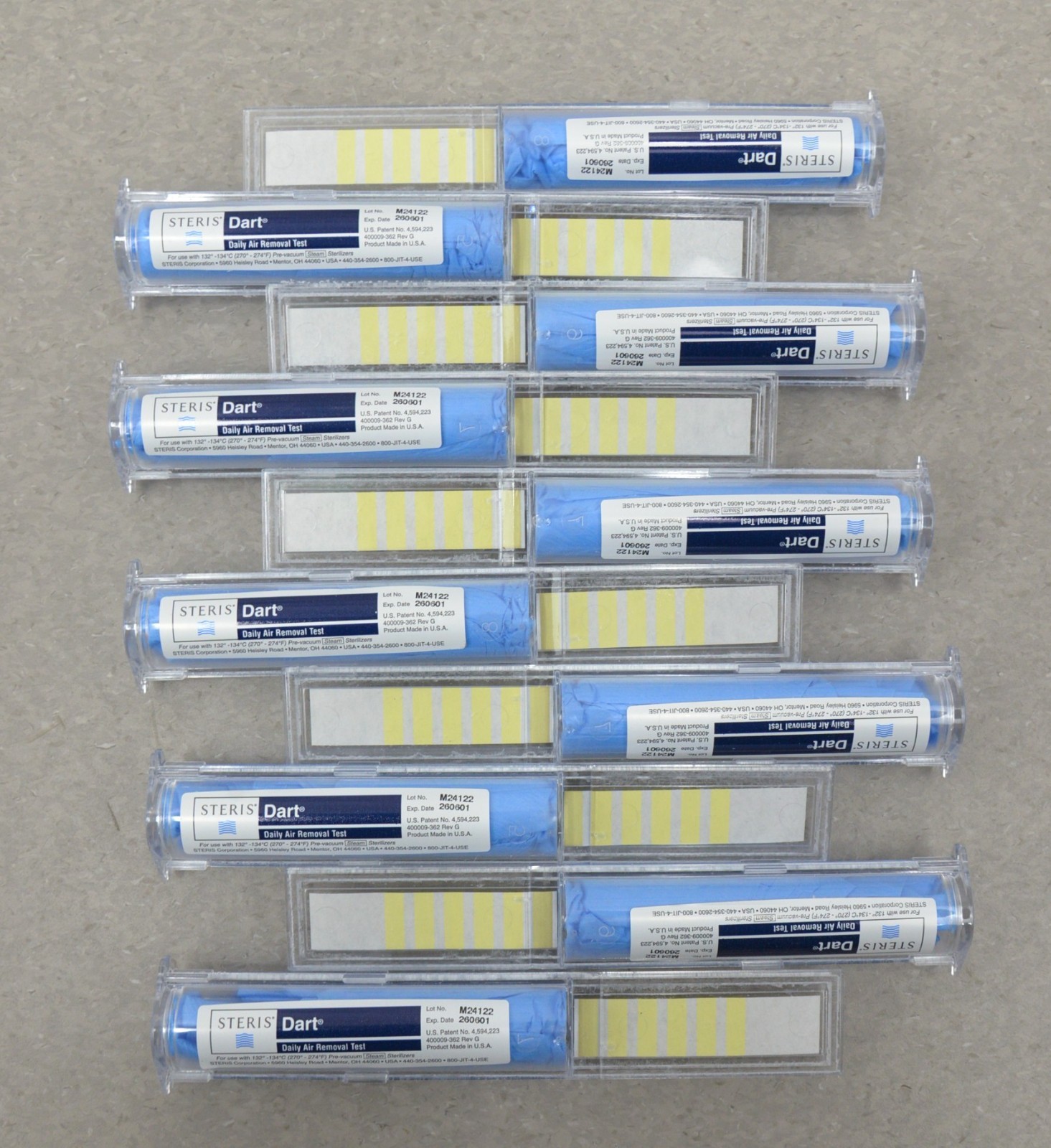 Steris NB215 Dart Daily Air Removal Test Box of 10 EXP. 2026