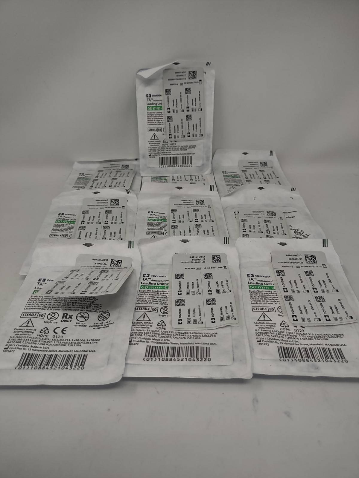 *Lot of 10* Covidien 60mm-4.8mm Cartridge Reload TA6048L IN DATE