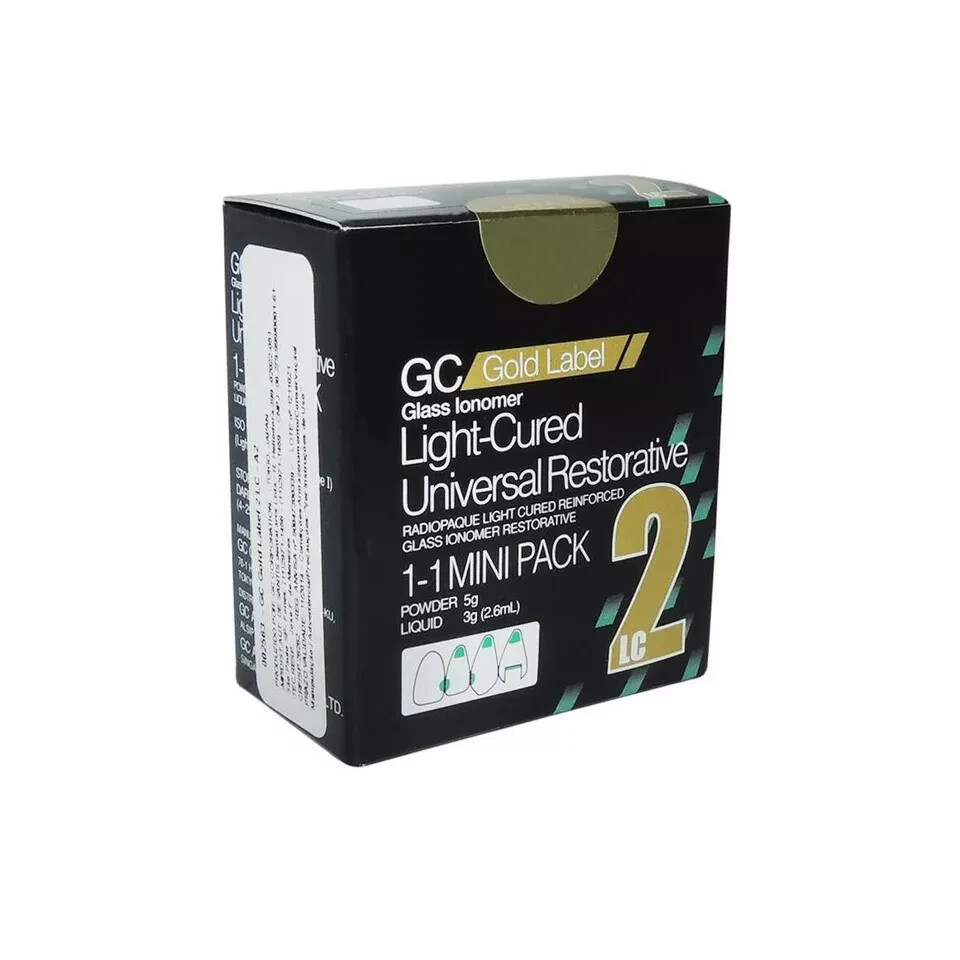 GC Fuji II LC Mini Light Cured High Fluoride Release Glass Ionomer Cement US STK
