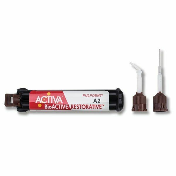PulpDent ACTIVA BioACTIVE Restorative 8gm refill syringe+20 tip All Shades