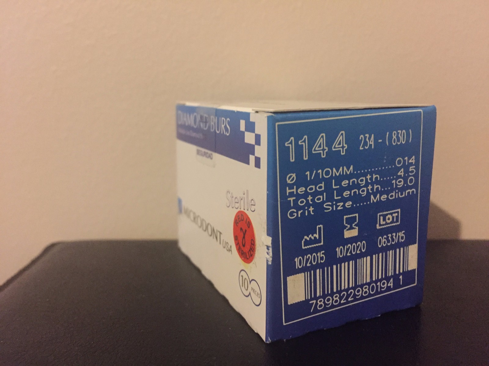 Microdont USA Multi-use Diamond Burs 830-014 Medium 10Box