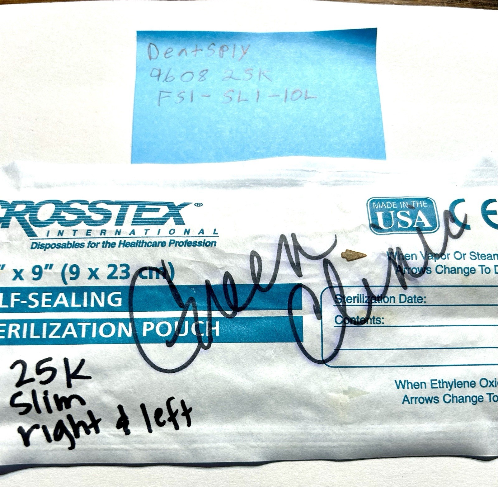 Dentsply 9608 25K FSI-SLI-10L Dental Instruments Slim Right & Left (F7)