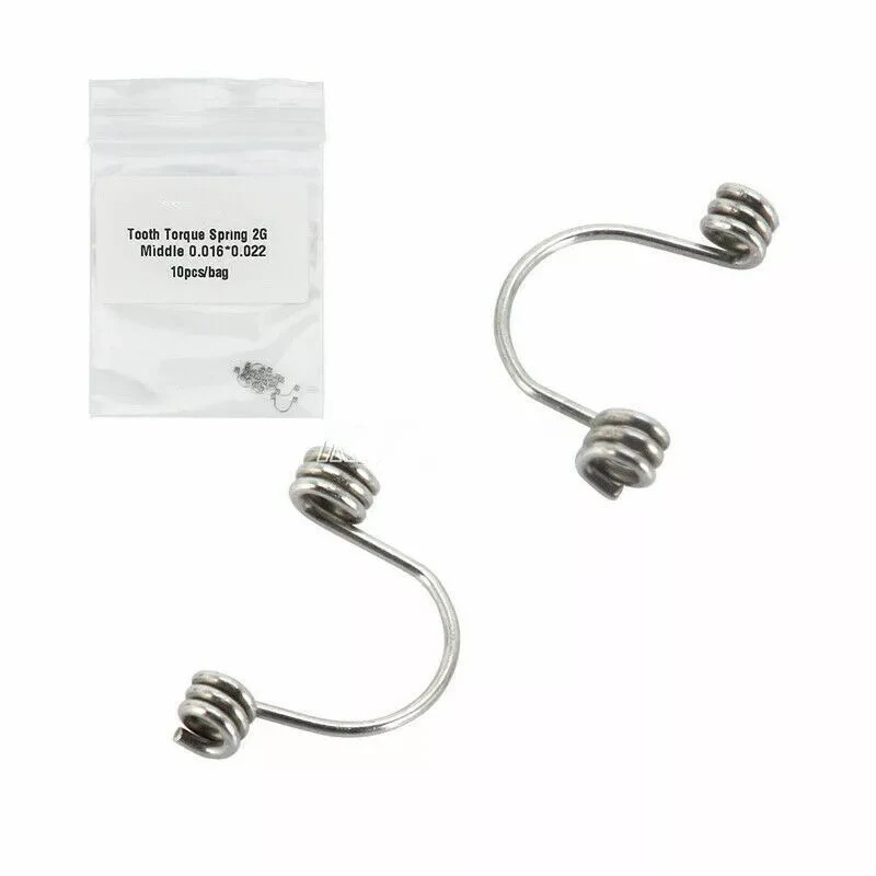 15 Sizes Ortho Dental Rectangular Anterior Teeth Torque Wire Springs 10Pcs/Pack