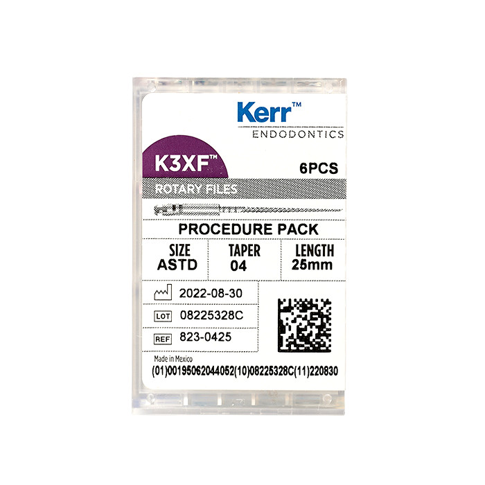 Kerr Endodontics Shaping K3 XF Assorted Tip 15-40 (6/Pack)