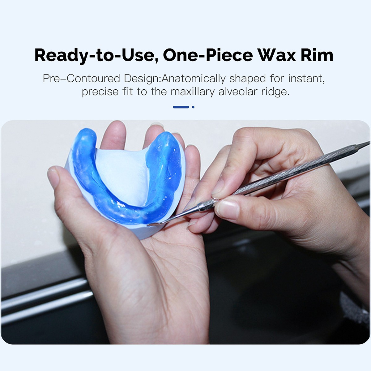Dental U Shape Wax Rim Model Base Plate Wax Occlusal Wax Casting Bite Block