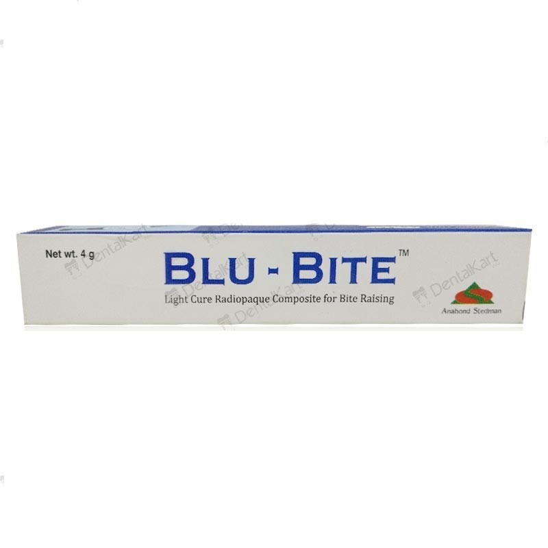 Dental Anabond Blu-Bite Light Cure Radiopaque Composite 4G Syringe